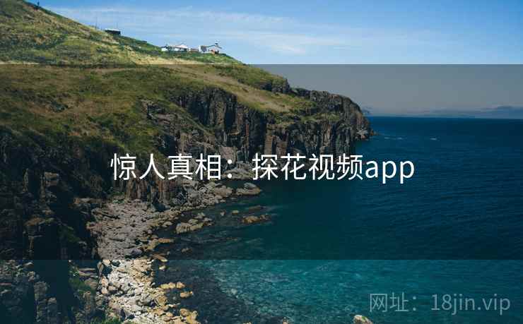 惊人真相：探花视频app