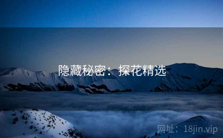 隐藏秘密：探花精选